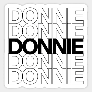 Donnie - stacked Sticker